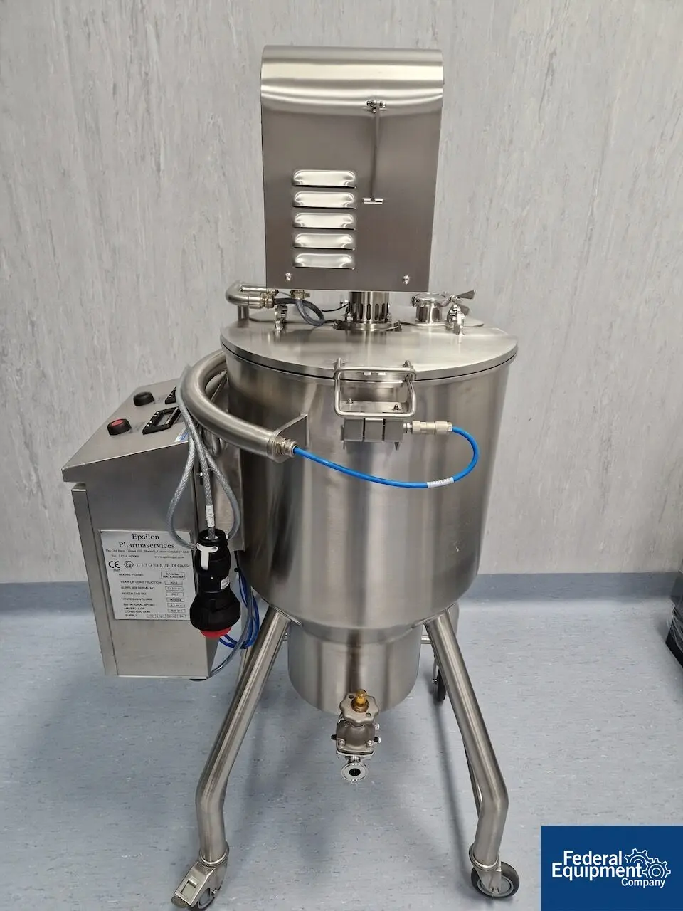 23 gallon Epsilon Pharmaservices #C1218, Stainless Steel, propeller agitator, 400 V., 2018 - Image 4