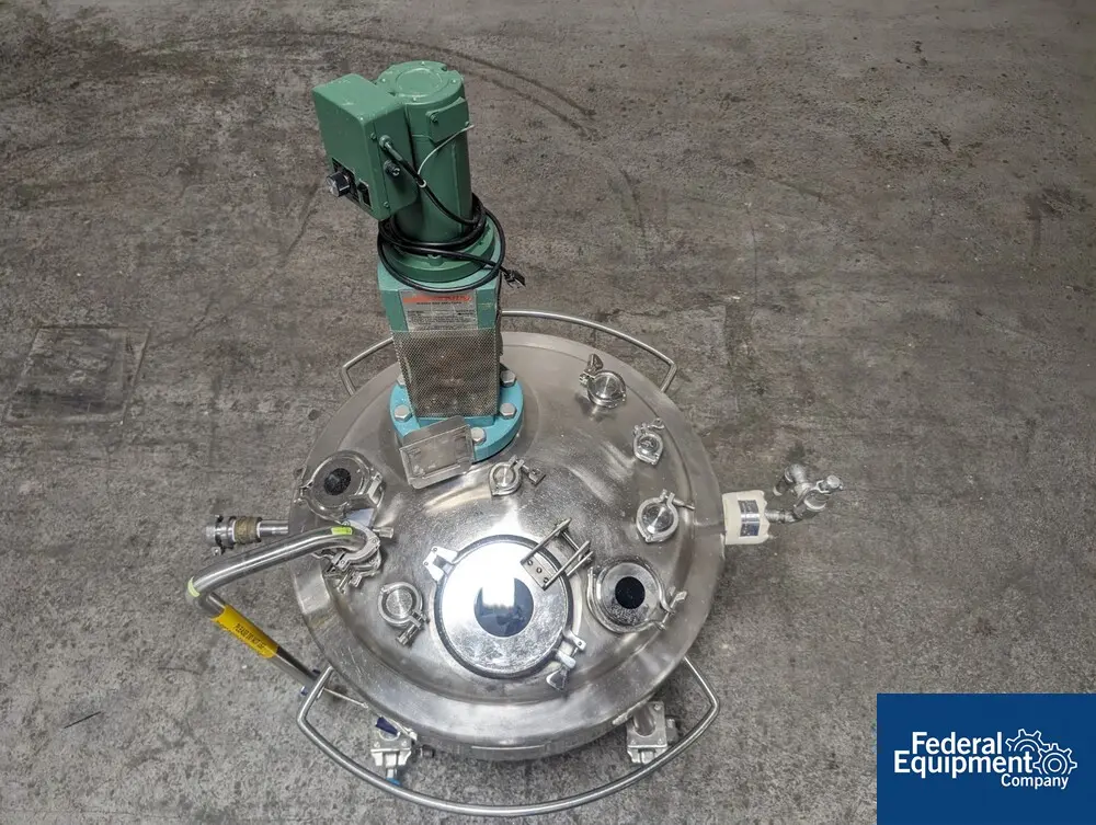 39.63 gallon Precision Stainless, Stainless Steel agitated reactor, 29-1/5" diameter, 23-1/2" straight side - Image 6