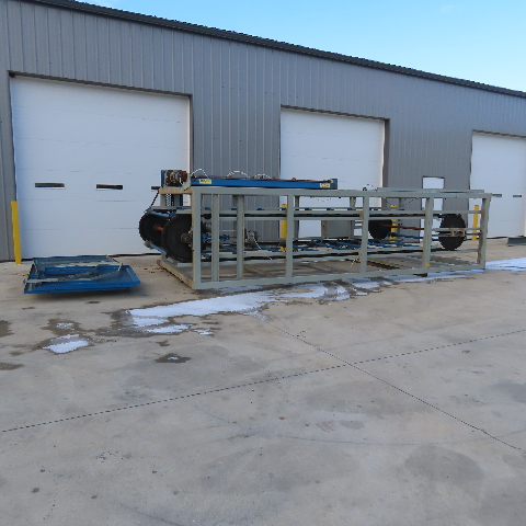 Thermofoil, 21 position textile vertical carousel with air knife 3"-4" core, 3 HP, 230/80 V. - Image 1