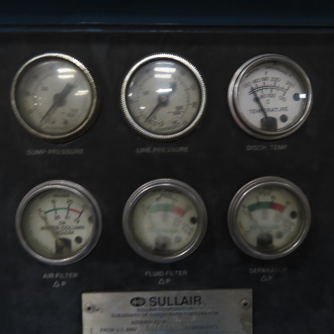 450 cfm, 100/110 psi, Sullair #LS-20-100, rotary screw air compressor, 100 HP, 480 V., 3 phase, 18802 hours - Image 4