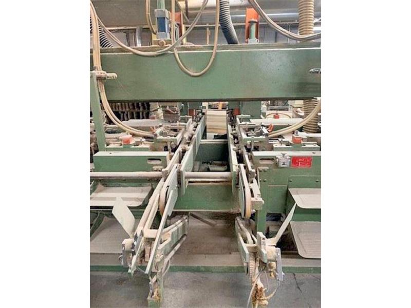 Koch #SBD-B, feed thru double end trim, bore & dowel boring machine, 1.18" x 9.8" x 98.4" capacity, 1984 - Image 5