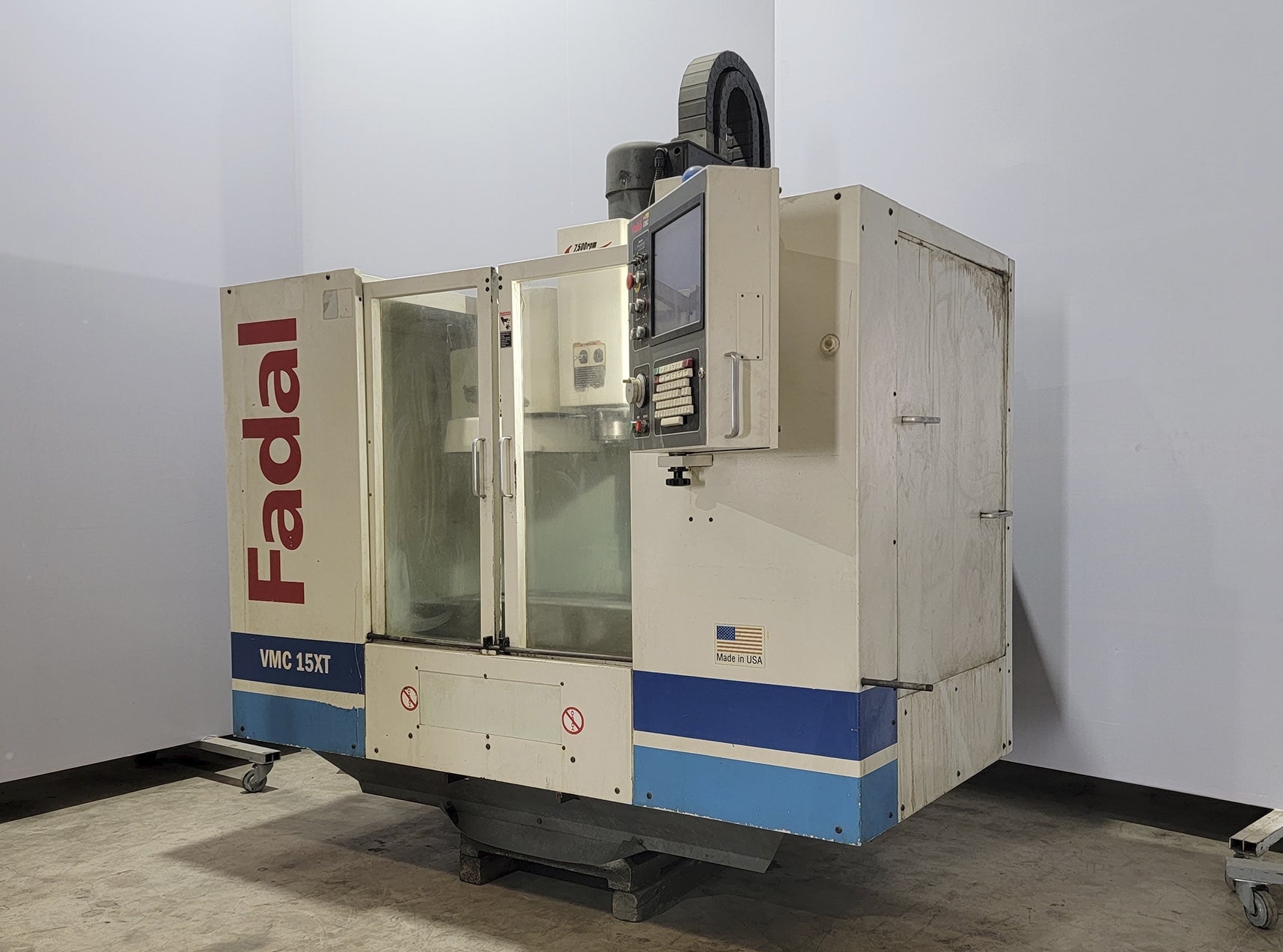 Fadal #VMC15XT, vertical machining center, 21 automatic tool changer, 30" X, 16" Y, 20" Z, 7500 RPM, #40, 2006 - Image 2