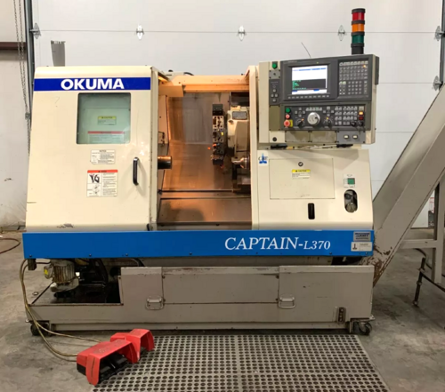 Okuma #Captain-L370, CNC lathe, 2-Axis, OSP-E100L, 20.8" swing, 8" chuck, 2" bar, 2001 - Image 1