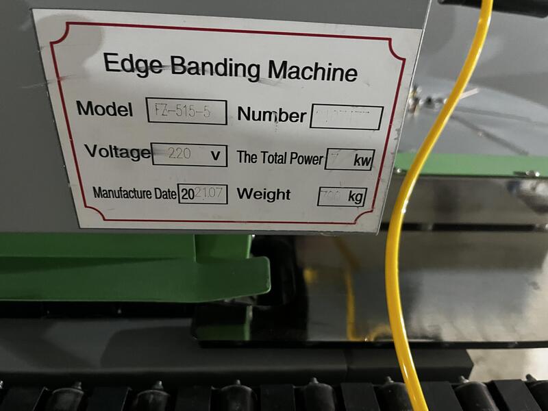 SOSN #FZ-515-5, edge bander, touch screen controller, gluing, end trimming, scraping, 2021 - Image 4