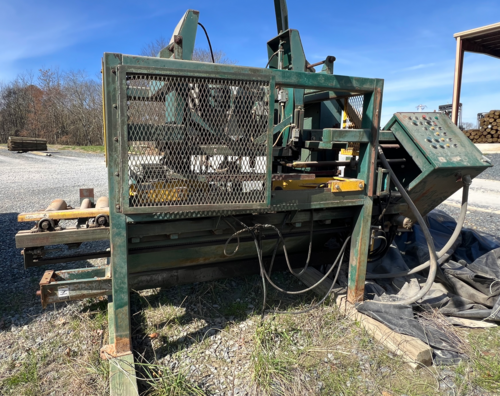 Pendu #1400, Drill Station for Guard Rail Posts, misc drill bits and infeed pieces - Image 1