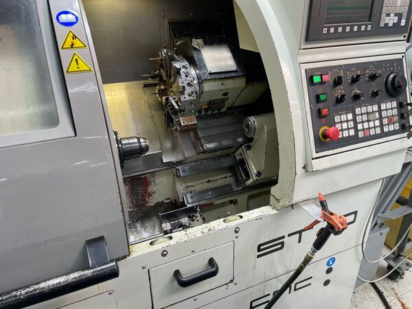 Sharp #ST-10, CNC lathe, Fanuc 0iTD, 15" swing, 6" chuck, 1.7" bar, 13" machining length, 8" turning - Image 2