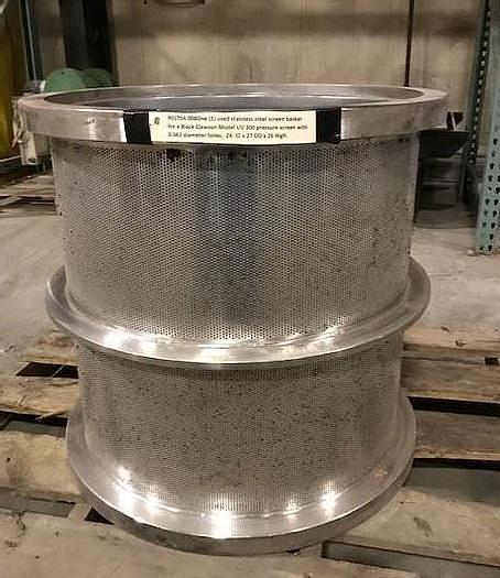 Black Clawson #UV-300, pressure screen, Stainless Steel, 150 HP, shovel mount, 1995 - Image 6
