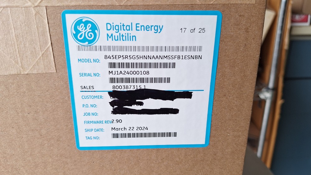 General Electric Multilin 845 Transformer Protection System 8 Series New 2024 845EP5R5G5HNNAANMSSFB1ESNBN - Image 3