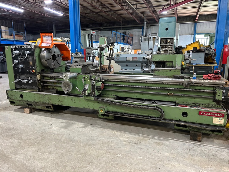32" x 120" Clausing, Nardini #AM32120, engine lathe, 22" swing over cross slide, inch/metric, 3-jaw 24" - Image 1