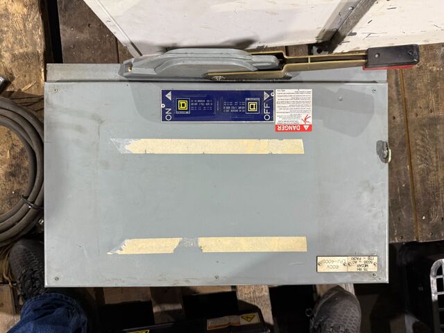 400 Amp. Square D, QMB365W Series E1, fusible switch, 600 VAC - Image 1