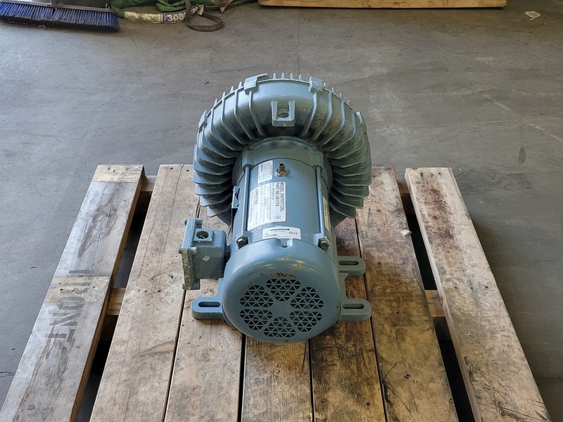 310 cfm, 3 psi, Ametek #EN757F72XL, centrifugal regenerative blower, 2.5" openings, 3450 RPM, 5 HP - Image 5