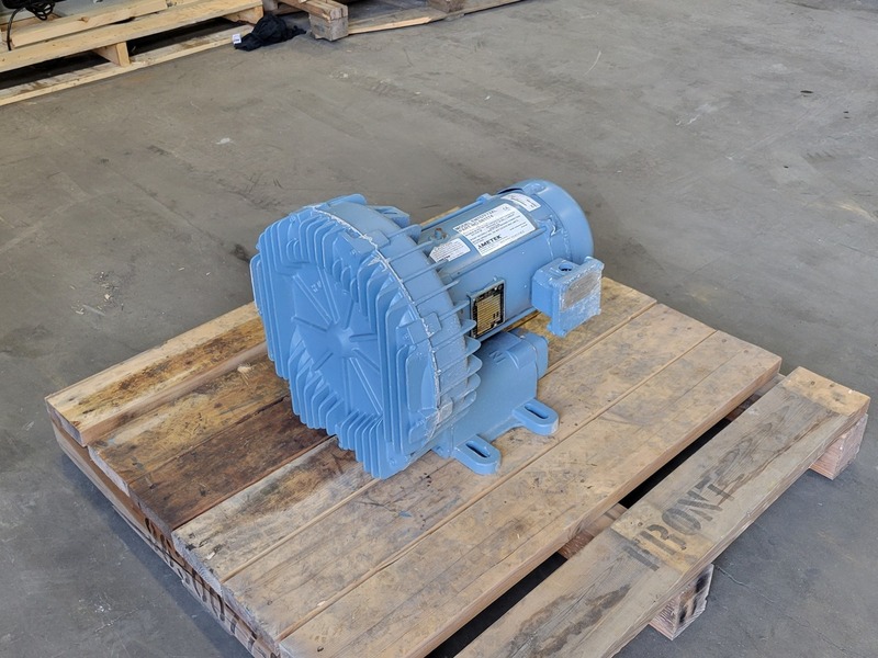 310 cfm, 3 psi, Ametek #EN757F72XL, centrifugal regenerative blower, 2.5" openings, 3450 RPM, 5 HP - Image 10