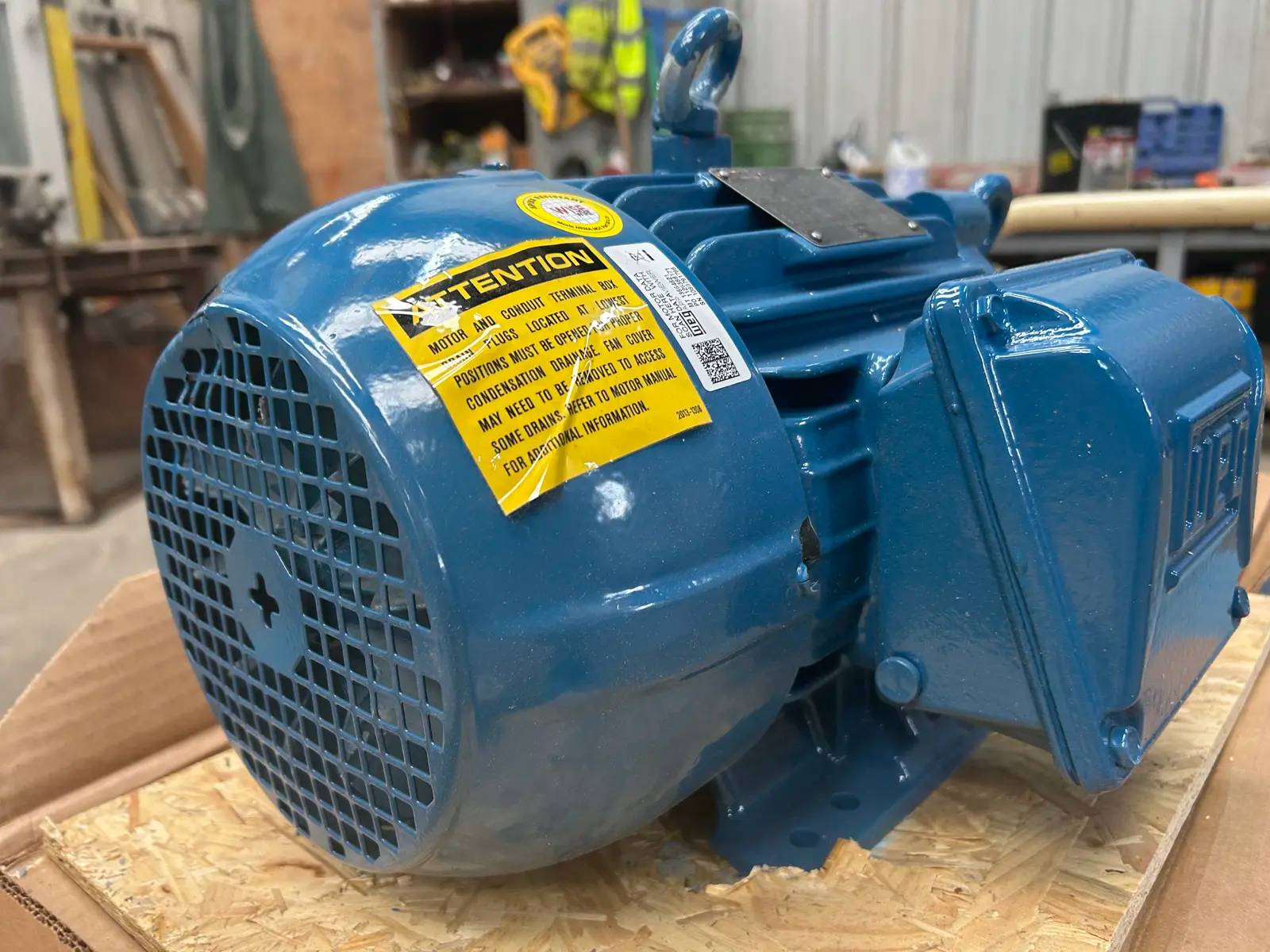 5 HP 1750 RPM WEG MCT-A00504E1-W22G, Frame 182/4T, Marley Inverter Duty Motor, 208-230/460V., 2023 - Image 5