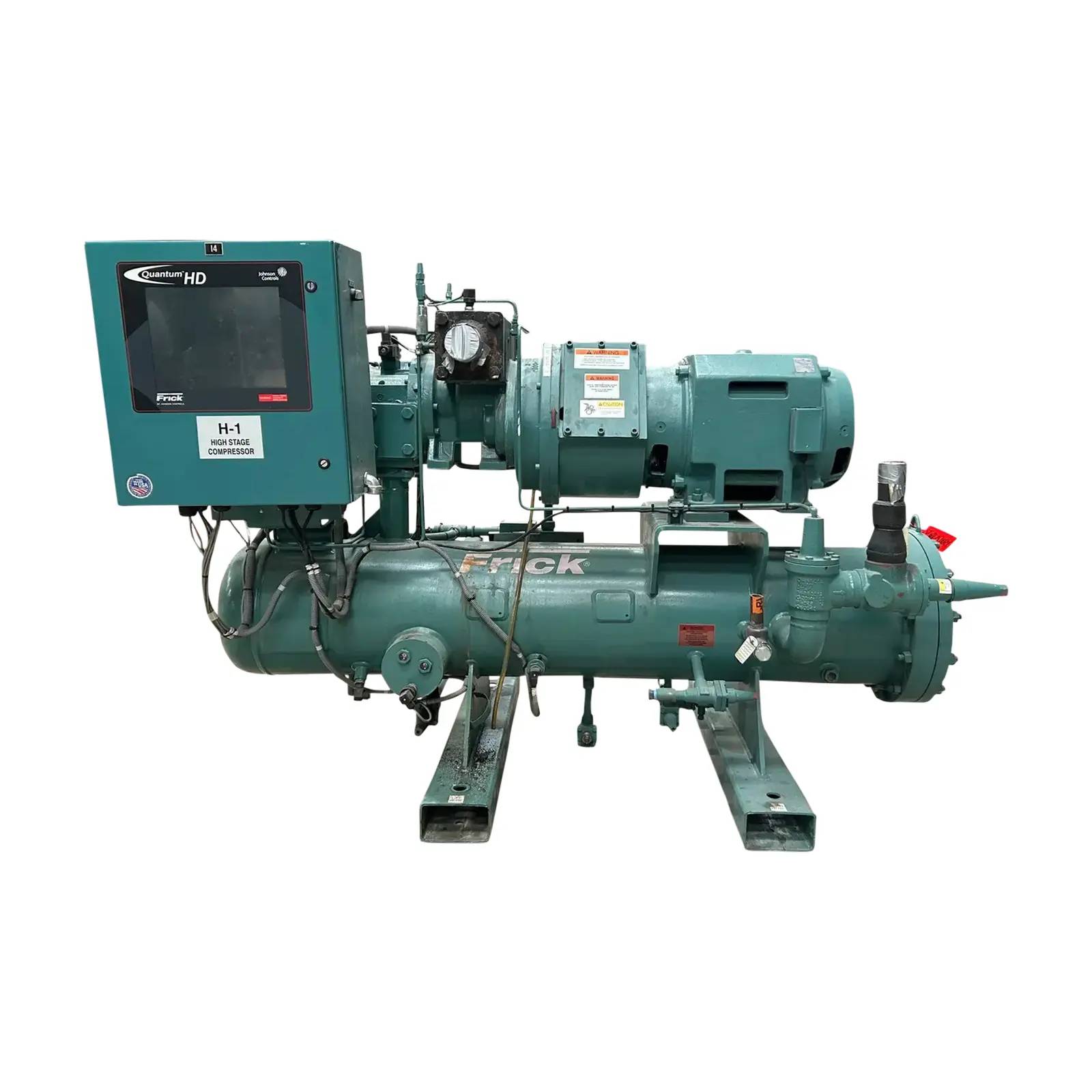 75 HP, Frick #RXF-30, Rotary Screw Compressor Package, 230 V., 3600 RPM, 400 PSIG, w/ micro Control & motor - Image 1