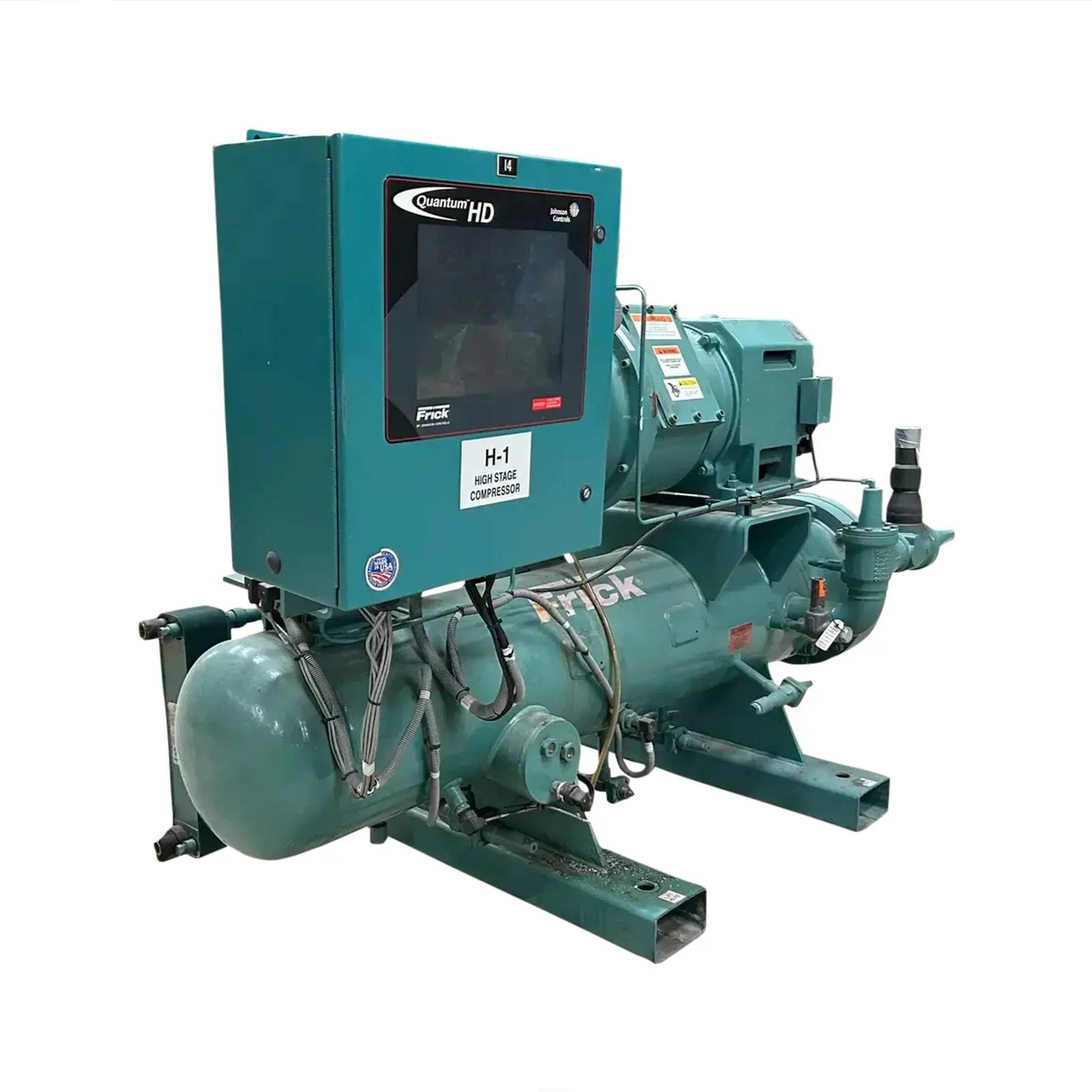 75 HP, Frick #RXF-30, Rotary Screw Compressor Package, 230 V., 3600 RPM, 400 PSIG, w/ micro Control & motor - Image 2