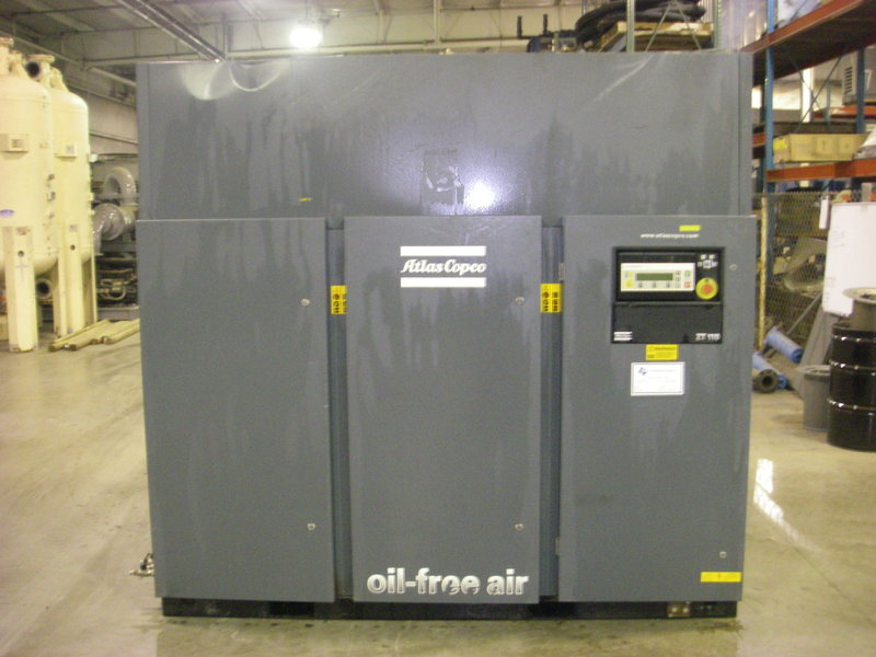 580 cfm, 150 psi, Atlas Copco #ZT110, 150 HP, air cooled, 460 V., #A-2320 - Image 4