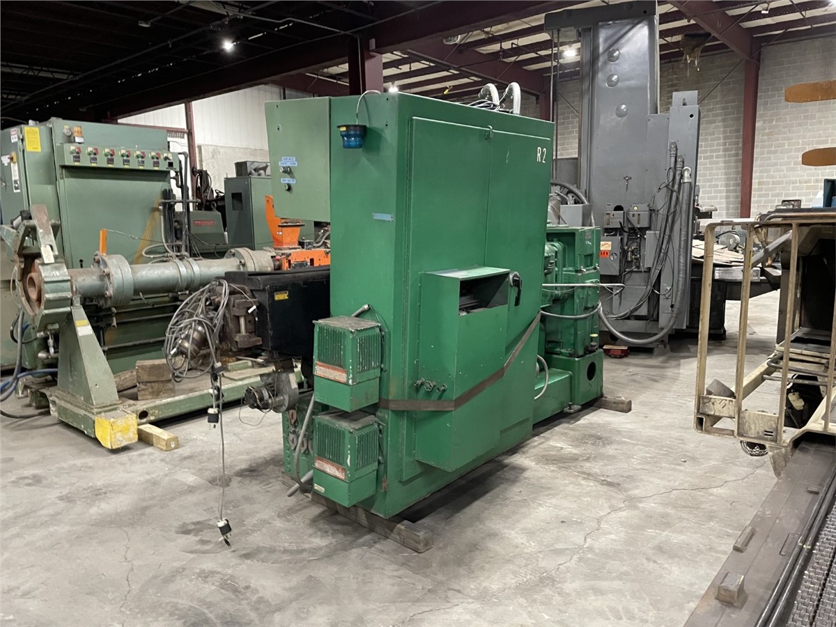3.5" Prodex #TM3, extruder, 24:1 L/D, 50 HP DC motor, 42" centerline, 5 barrel zones, air-cooled barrel - Image 2