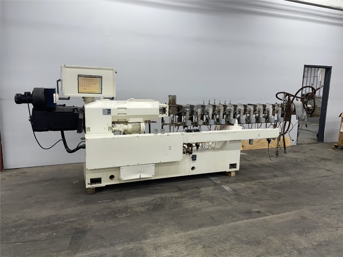 2.16" Leistritz #ZSE-50-GG, counter rotating twin screw extruder, 44:1 L/D, 62 HP Baumuller DC motor, 1997 - Image 1