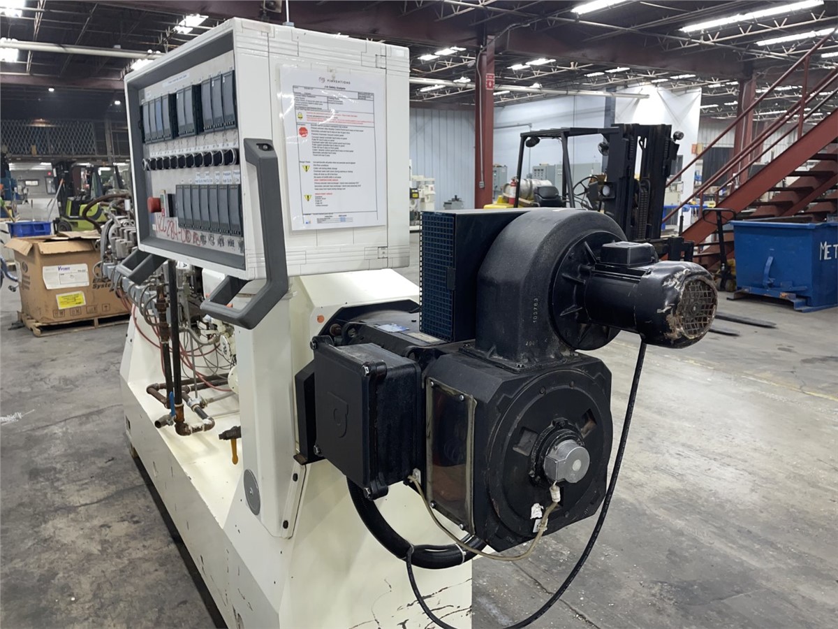 2.16" Leistritz #ZSE-50-GG, counter rotating twin screw extruder, 44:1 L/D, 62 HP Baumuller DC motor, 1997 - Image 2