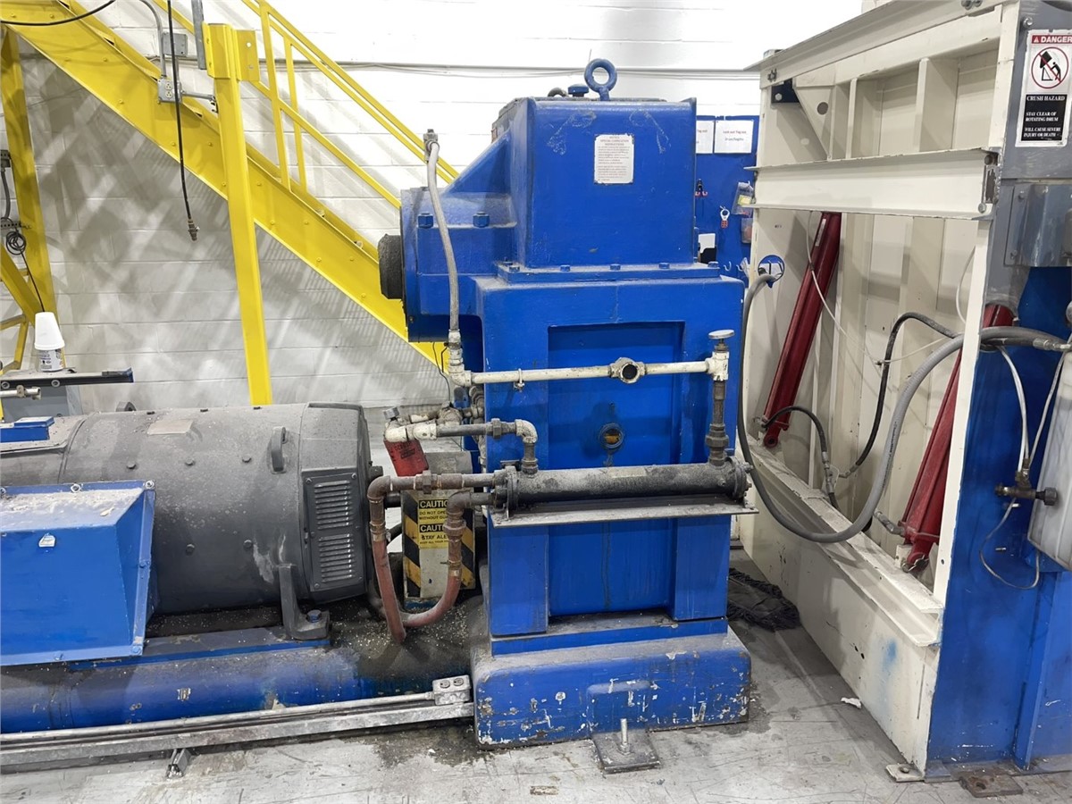 6" PTI, extruder - for rebuild, needs new barrel, 400 HP GE DC motor, Control panel - Image 3