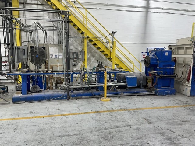 6" PTI, extruder - for rebuild, needs new barrel, 400 HP GE DC motor, Control panel - Image 6