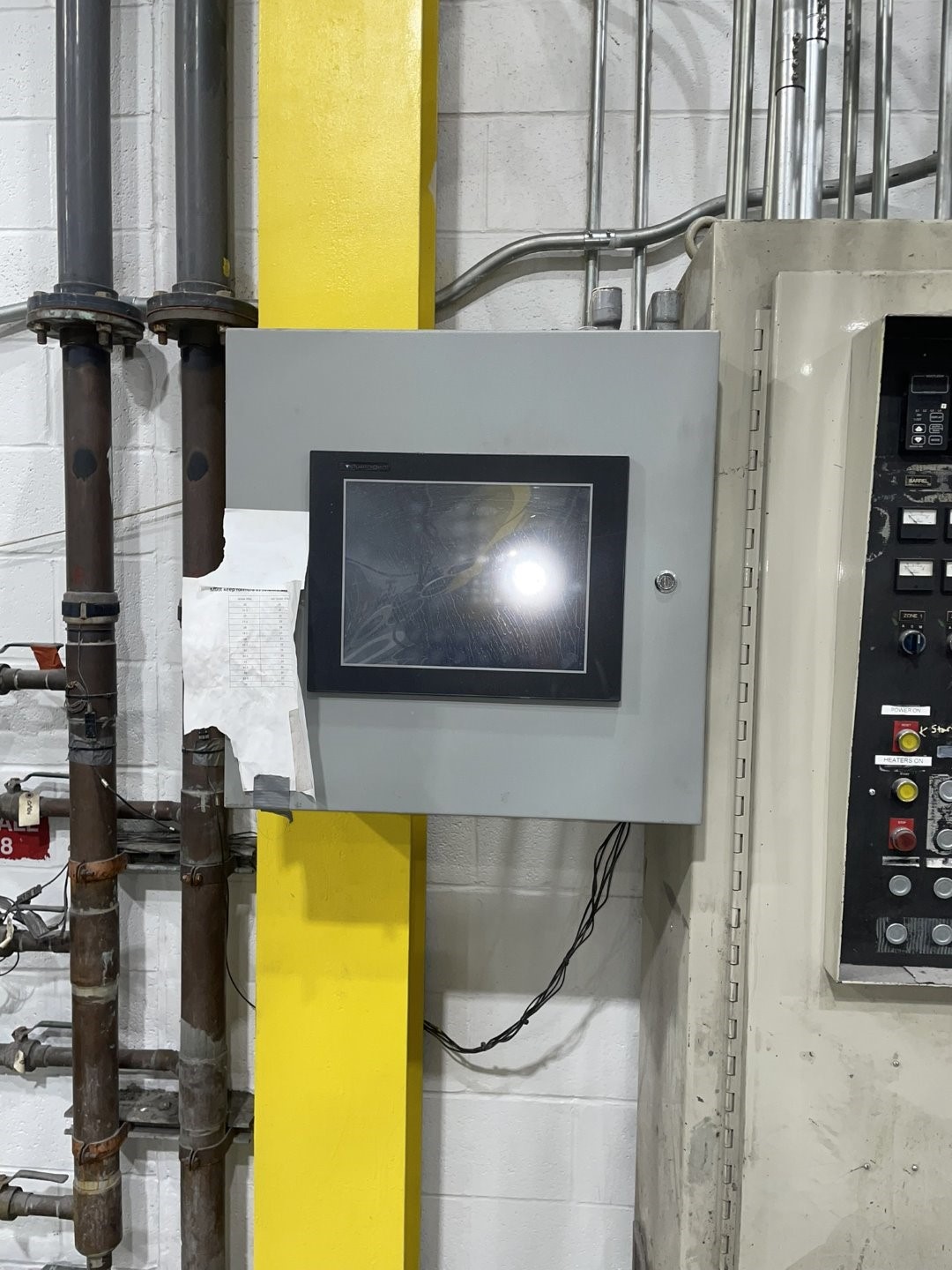 6" PTI, extruder - for rebuild, needs new barrel, 400 HP GE DC motor, Control panel - Image 8