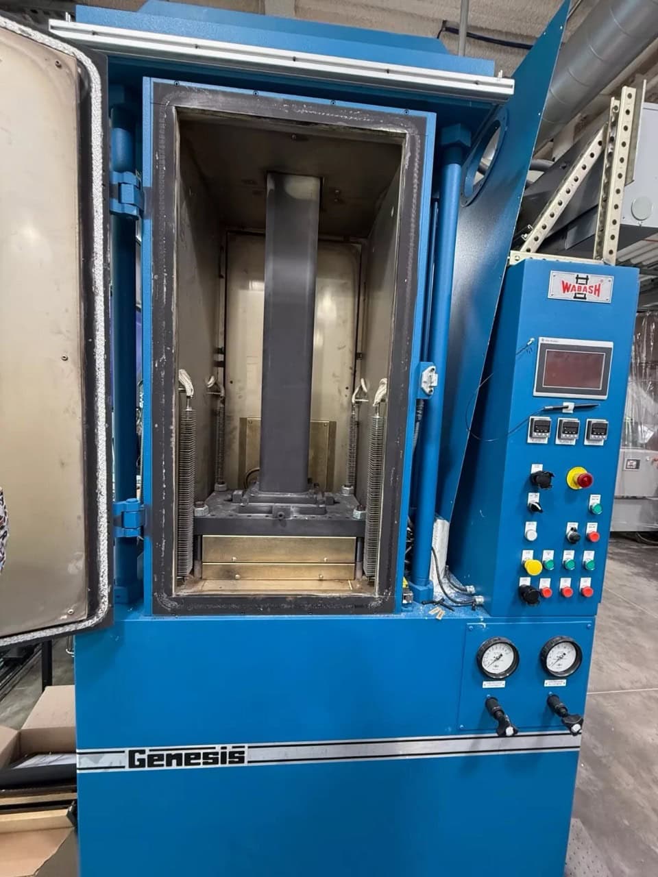20 Ton, Wabash Genesis #DAG20H-1614-LX, hydraulic Press, 36" stroke, (2) heated platens, 22" width x 22" L x - Image 6
