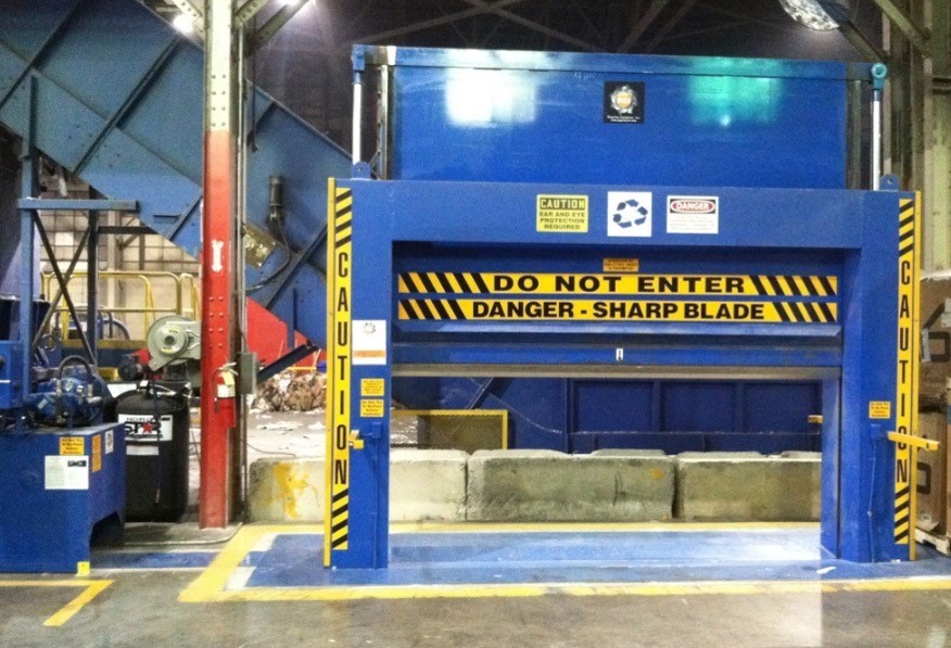 Recycling Equipment Inc. #12088S, 120" W x 88" H roll splitter, 20 HP hydraulic power pack, (2) 7" cylinders - Image 4