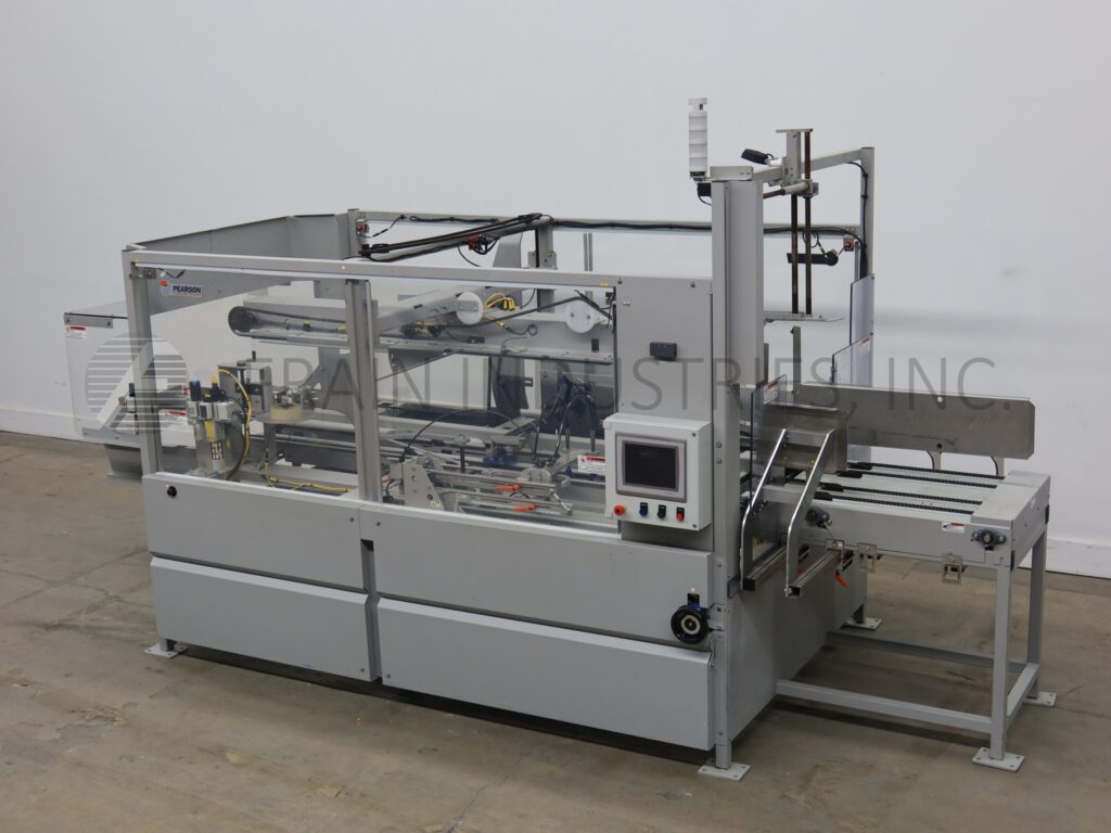 Pearson #CE35-20T, automatic right to left, case erector & bottom tape sealer, 10-35 cases per minute - Image 1