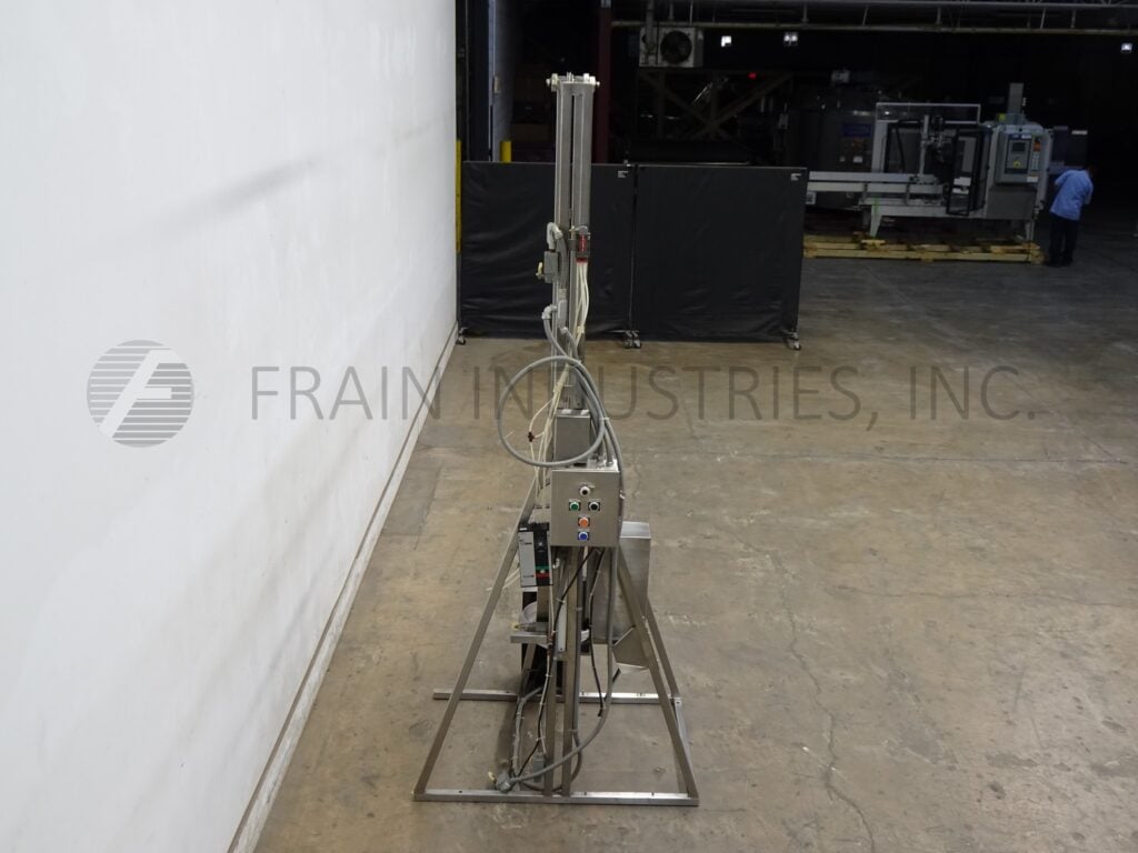 Merrill, drum dumper with 120" high columm, 13" dia. x 24" long barrel holder with dual barrel clamps and 80" - Image 3