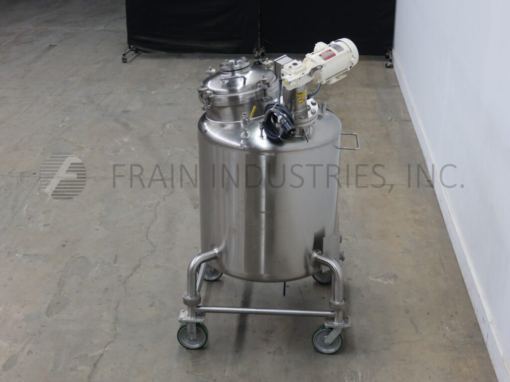 150 gallon Cherry Burrell, 316 Stainless Steel single wall tank, 36" dia. x 33" straight wall - Image 3