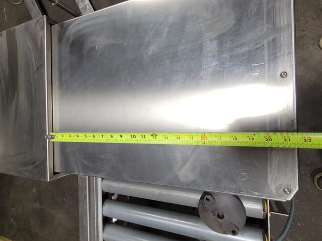 18" wide x 6' long, Sew Eurodrive #SA37, Rolling Conveyor Hydraulic Sorting Pusher Assembly - Image 3