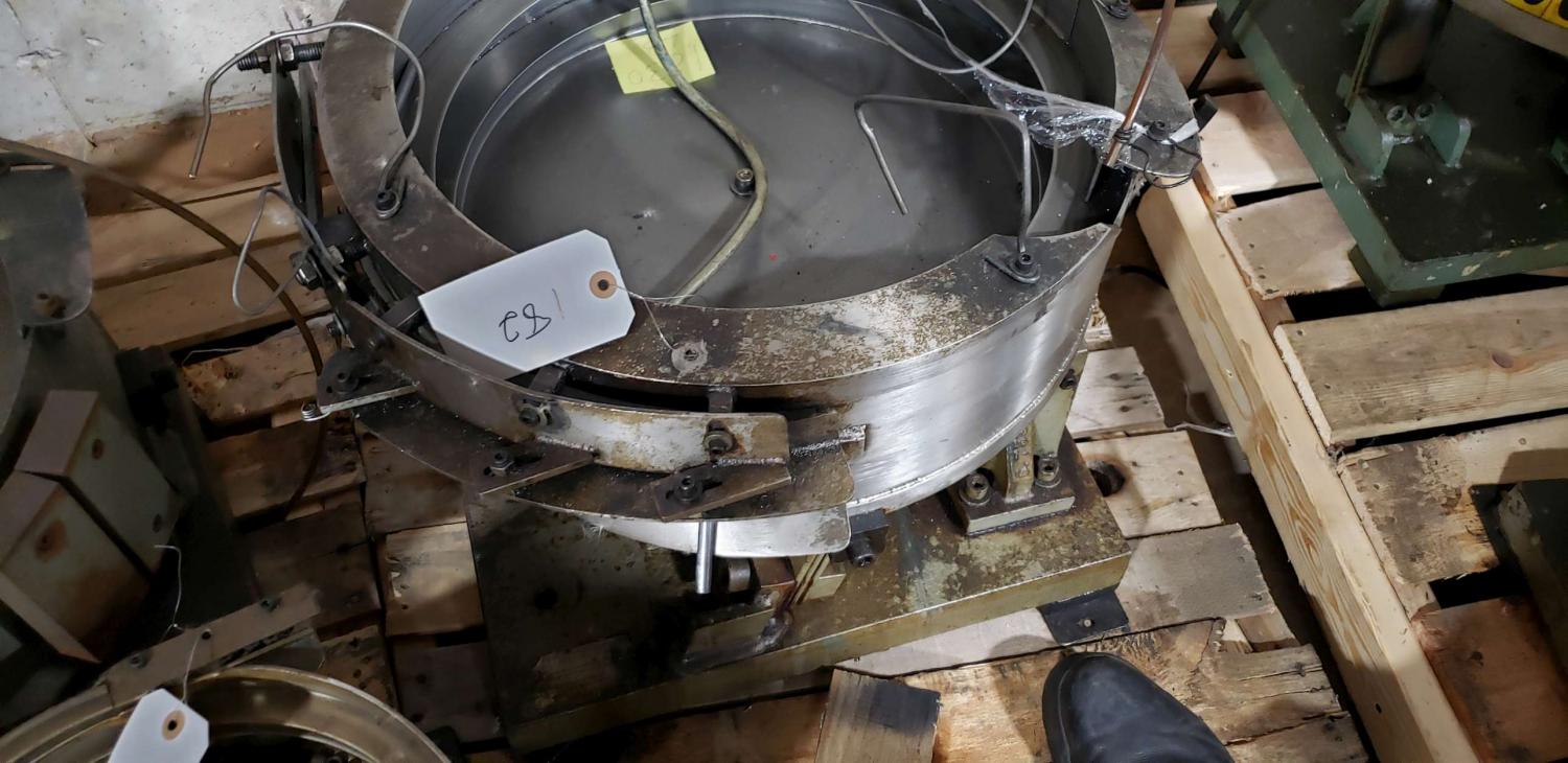 Feeder Bowl, clock wise direction, 22 mm max capacity, 21" base, 19" depth, 15.5" discharge height, bolt part - Image 7