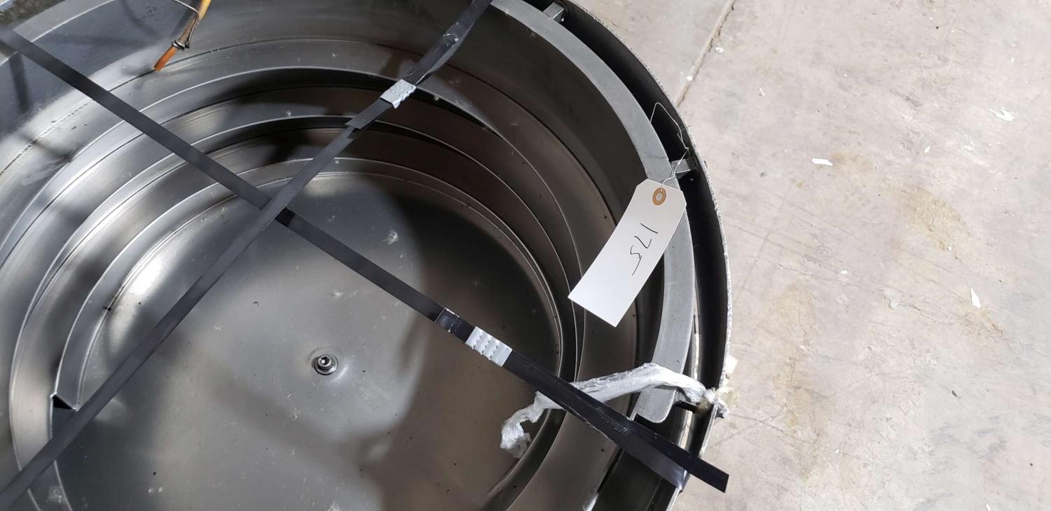 Feeder Bowl, counter clock wise direction, 14 mm max capacity, 24" base, 24" depth, 15.75" discharge height - Image 1
