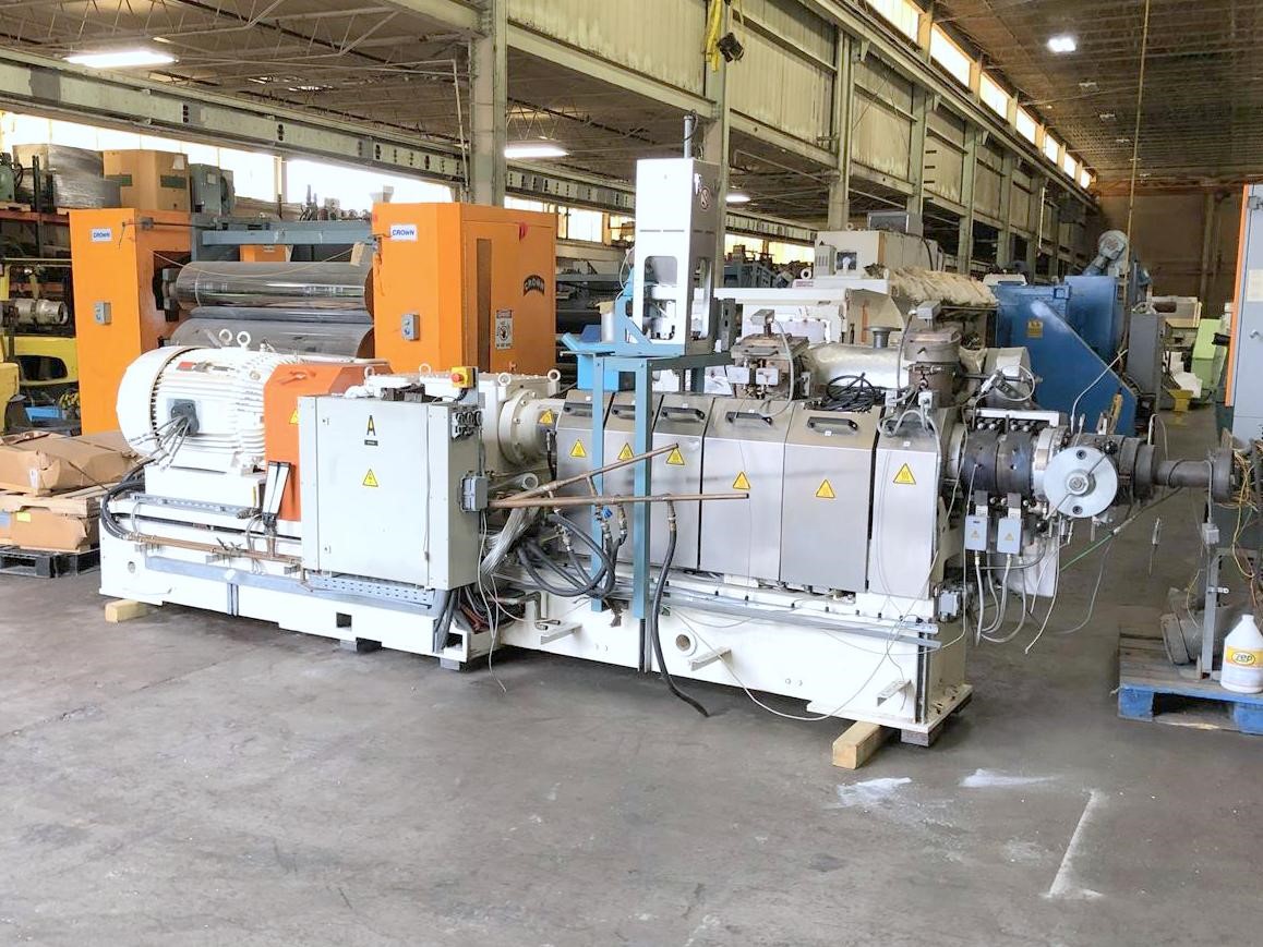2.36" Berstorff, co-rotating twin screw extruder, 34:1 L/D ratio, 500 RPM screw speed, 200 HP Reliance VXS AC - Image 8