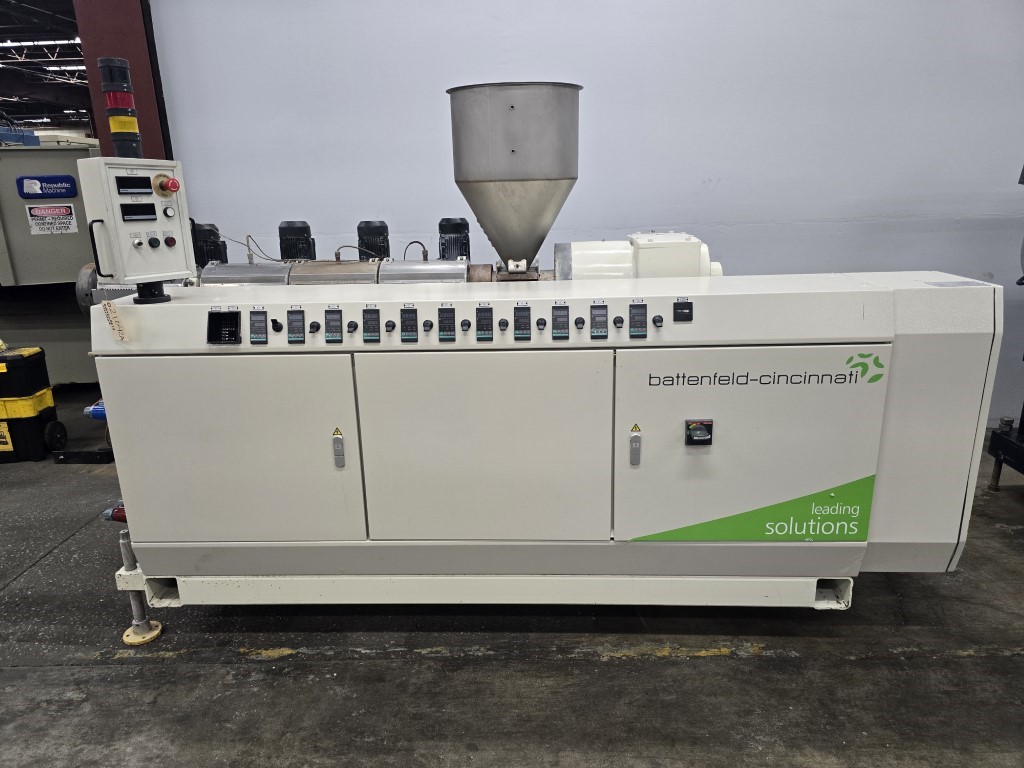 2.36" Battenfeld Cincinnati #Techbex-1-60-25D, single screw extruder, 25:1 L/D ratio, air cooled, RKC CH402 - Image 1