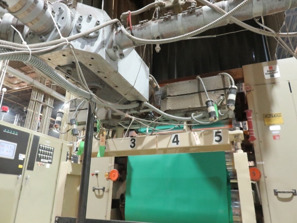 4.5" Davis Standard #45T, thermatic extruder, 32:1 L/D ratio, 3-Layer 54" W sheet extrusion line, Beringer - Image 4