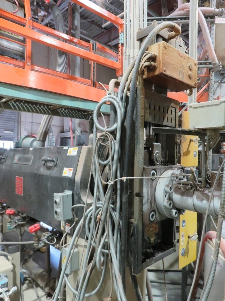 4.5" Davis Standard #45T, thermatic extruder, 32:1 L/D ratio, 3-Layer 54" W sheet extrusion line, Beringer - Image 5