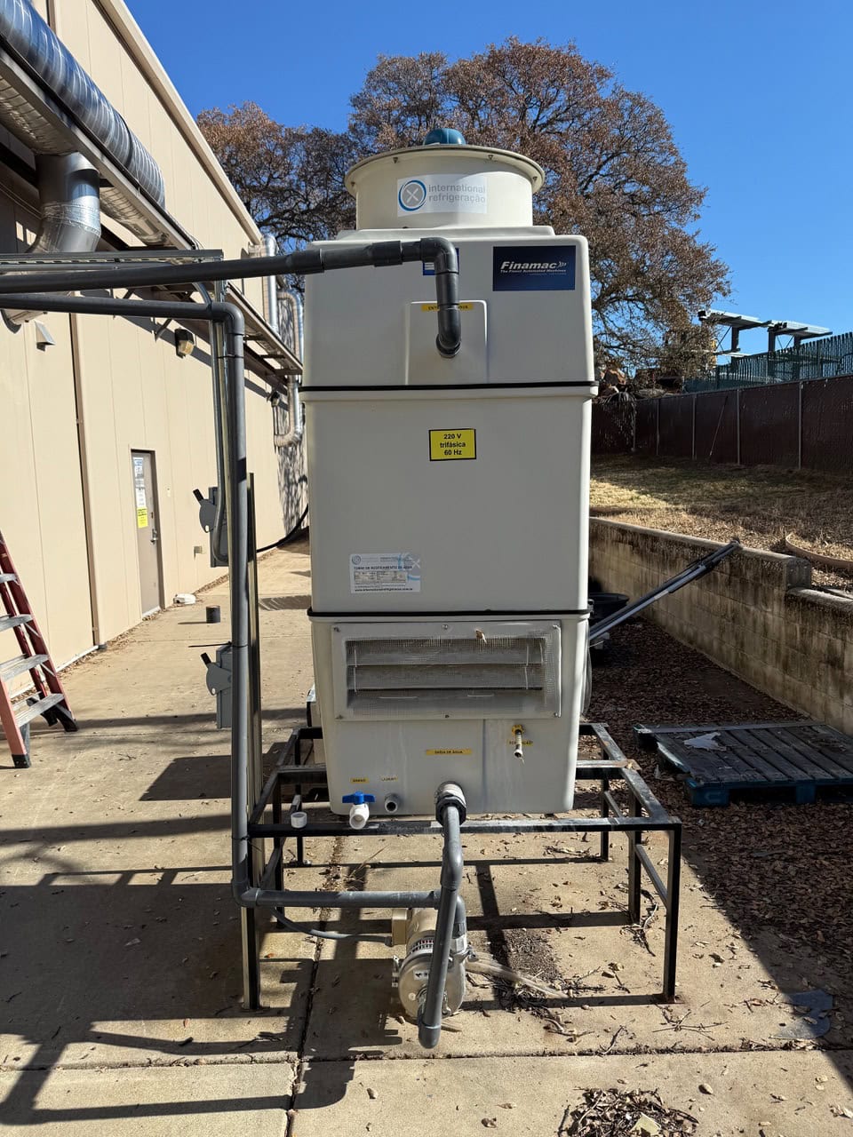 International Refrigeration #F-20-T-600-G, Cooling Tower, 9.4 cfm, 90 Kcal/h, 220/380 V., 2019 - Image 3