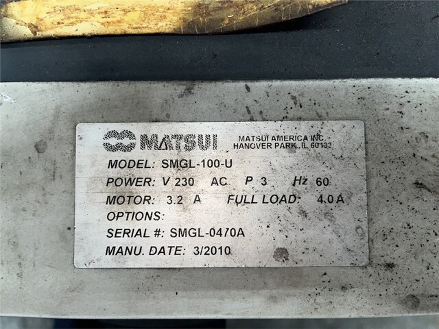 9" x 10" Matsui #SMGL2-100U, low-speed granulator, 2010 - Image 4