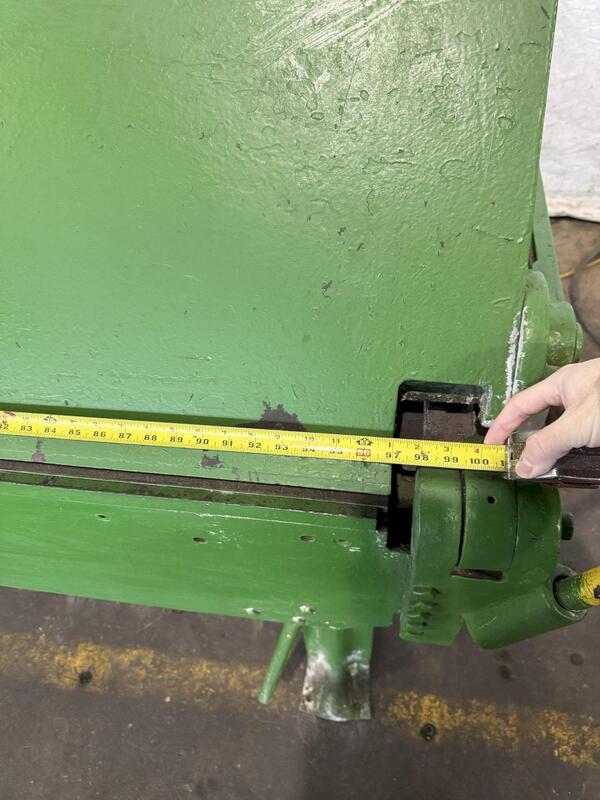 14 gauge x 8' Chicago Dries & Krump #814, apron hand brake - Image 8