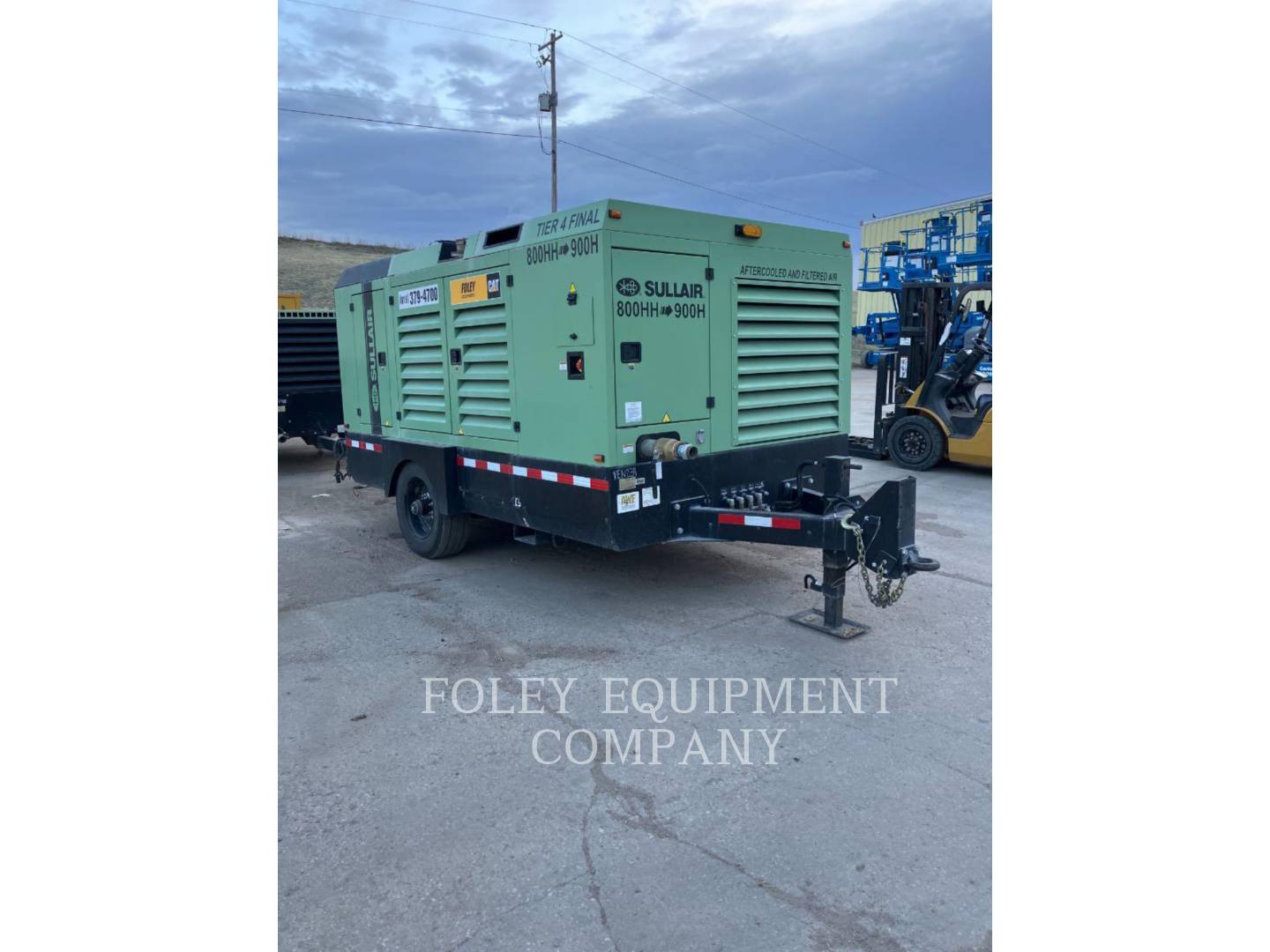 800 cfm, 150 psi, Sullair #900HAF/800, air compressor, 505 hours, 320 HP Cat T4F 7.1L diesel engine, 145 - Image 4