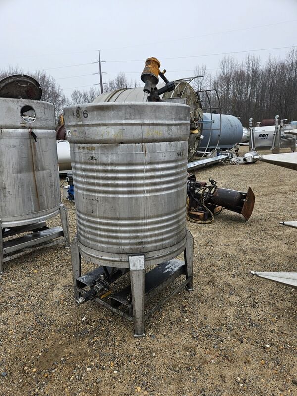 211 gallon Thielmann-Luwa, Stainless Steel tank, dish bottom & dish top, 39" diameter x 36" T/T, 1987 - Image 2