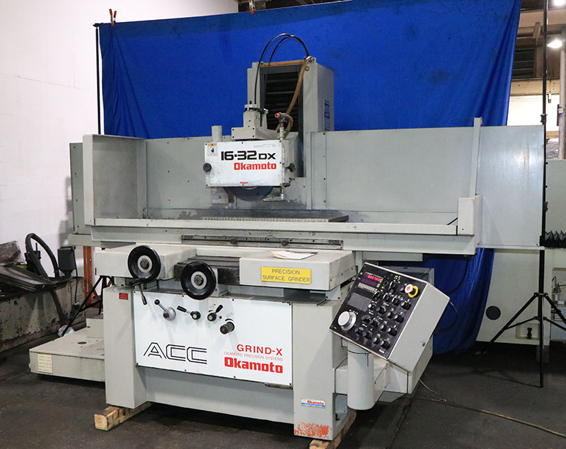 16" x 32" Okamoto #ACC-1632DX, automatic surface grinder, electro-magnetic chuck, variable hold chuck - Image 2