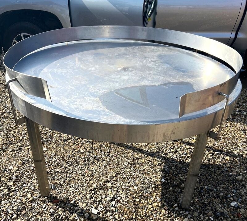 58" PMD, Accumulation Table, Stainless Steel, 4" lip - Image 1