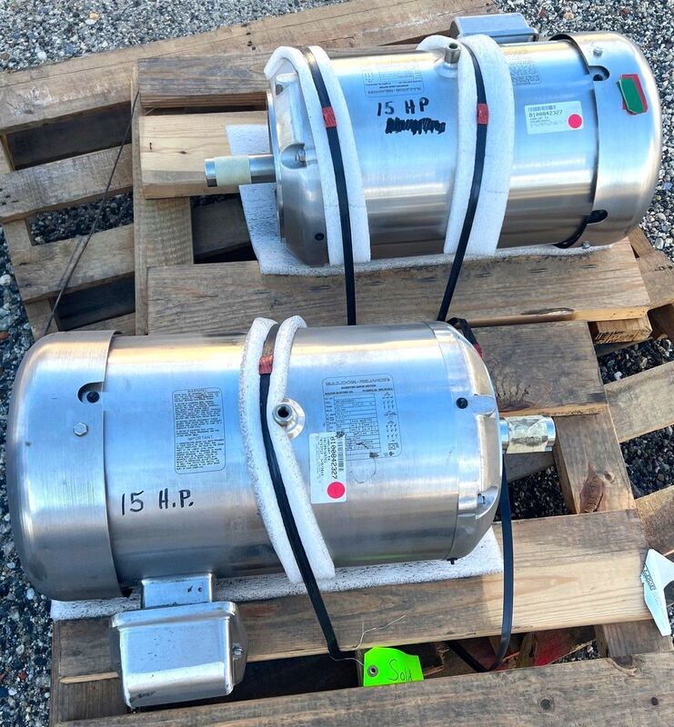 15 HP 1765 RPM Baldor-Reliance, Frame 254TC, 230/460 Volt, 3 phase, Inverter Drive, Stainless Steel (2 - Image 1