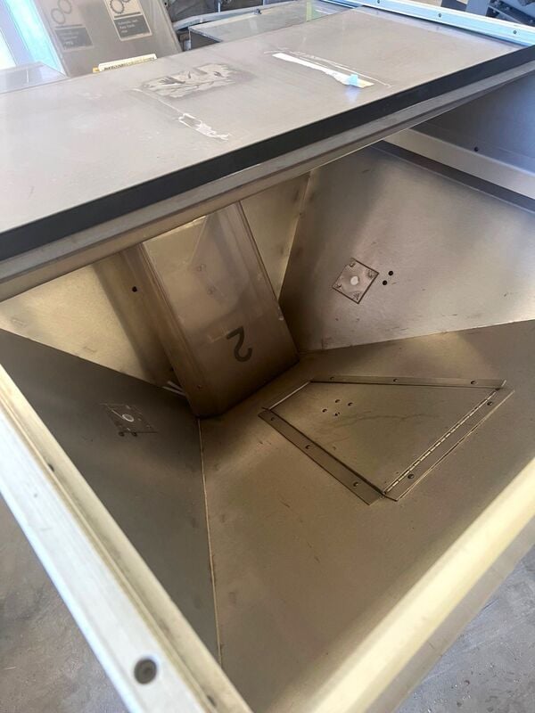 8" wide x 10' long, Hoppmann Corp #EP, Inclined H Belt Conveyor, Stainless Steel parts, Carbon Steel frame - Image 3