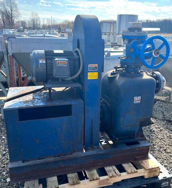 Gorman Rupp #U4B60S-B, Self-priming Centrifugal Pump, 4" x 4", 10 HP, 1755 RPM, gray iron 30 - Image 1