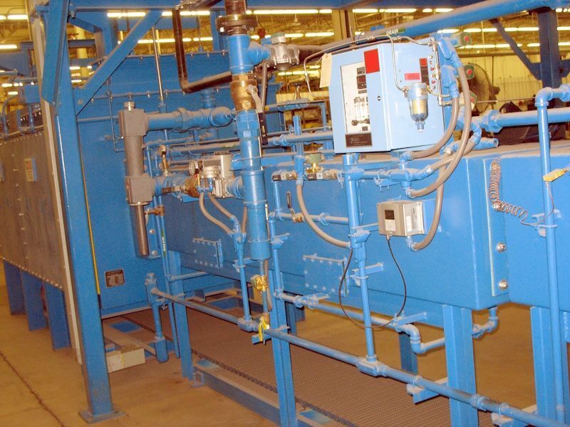 26" width x 84" H x 54' L JL Becker, mesh belt brazing furnace, 2100&deg;F, elect, Allen Bradley SLC PLC, 2007 - Image 4