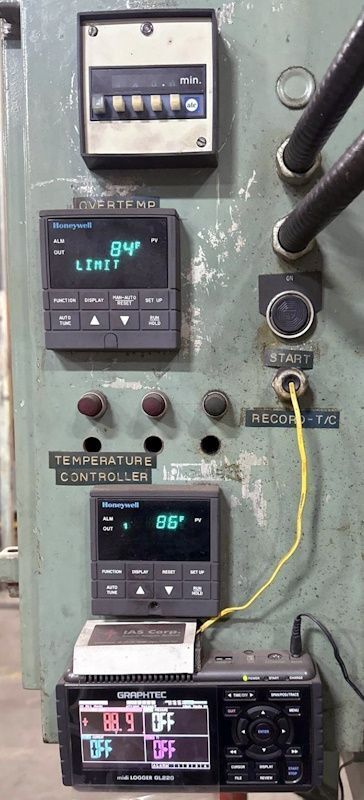 24" width x 21" D x 24" H Ideal, AL quench furnace, 1000&deg;F, Honeywell temperature controller - Image 8